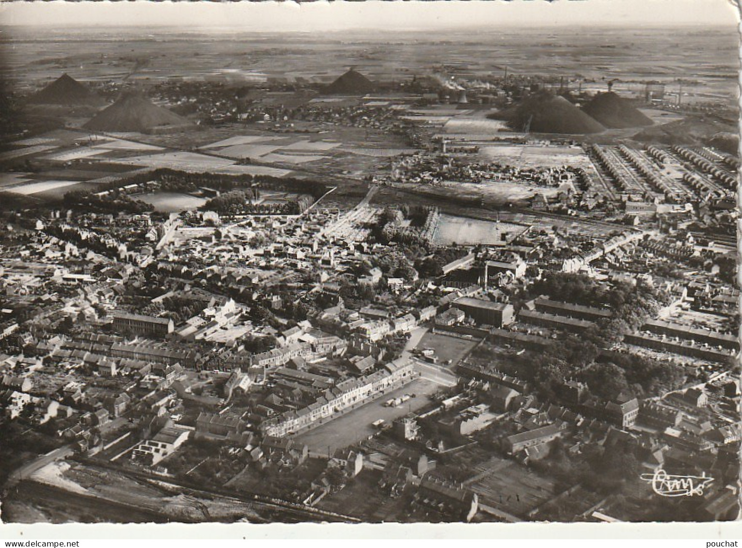 GU 9 -(62) BILLY MONTIGNY  -  VUE PANORAMIQUE AERIENNE  - 2 SCANS - Sonstige & Ohne Zuordnung