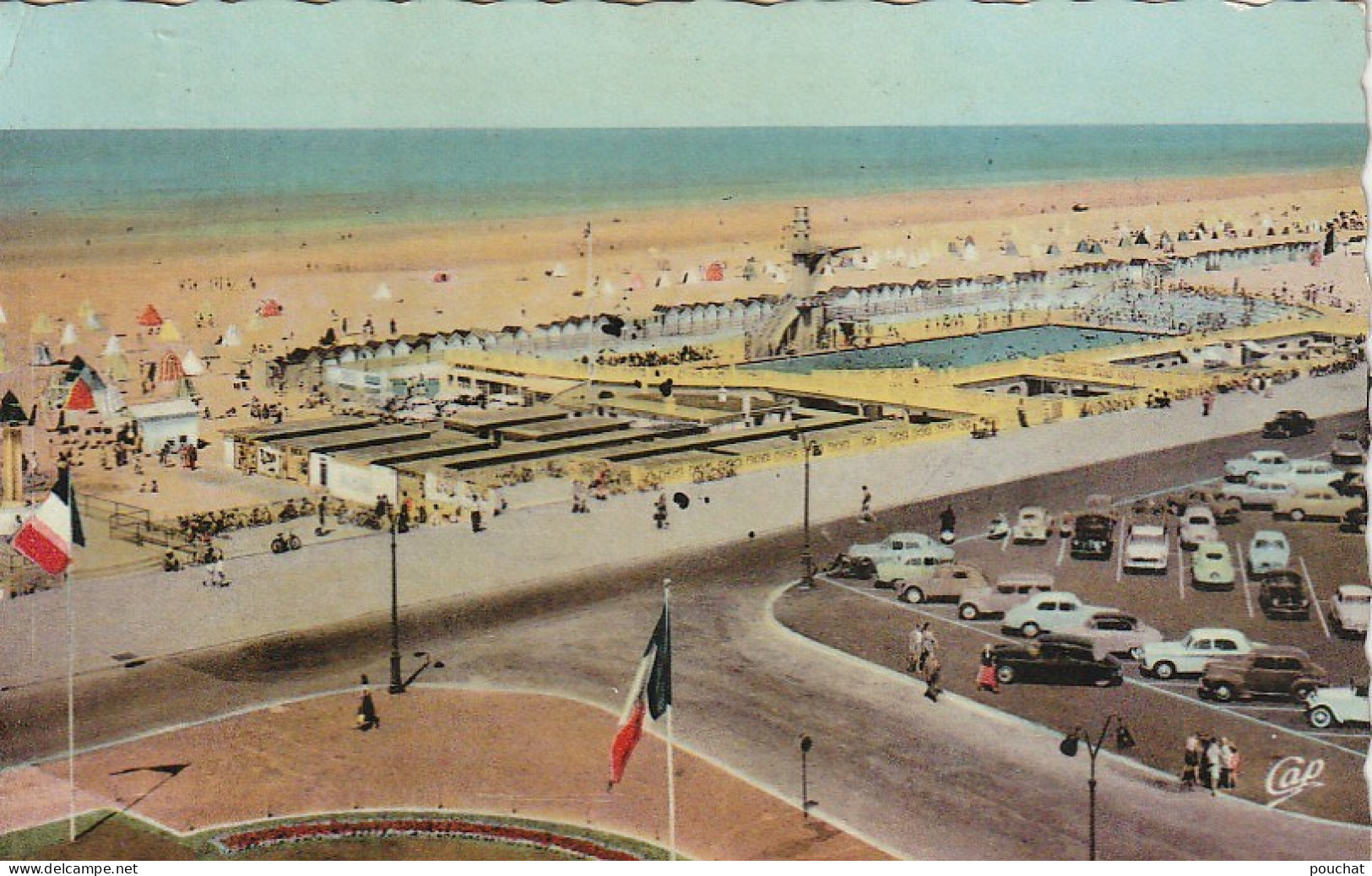 GU 9 - (62)  LE TOUQUET PARIS PLAGE - VUE GENERALE DE LA PLAGE ET LA PISCINE  -2 SCANS - Le Touquet