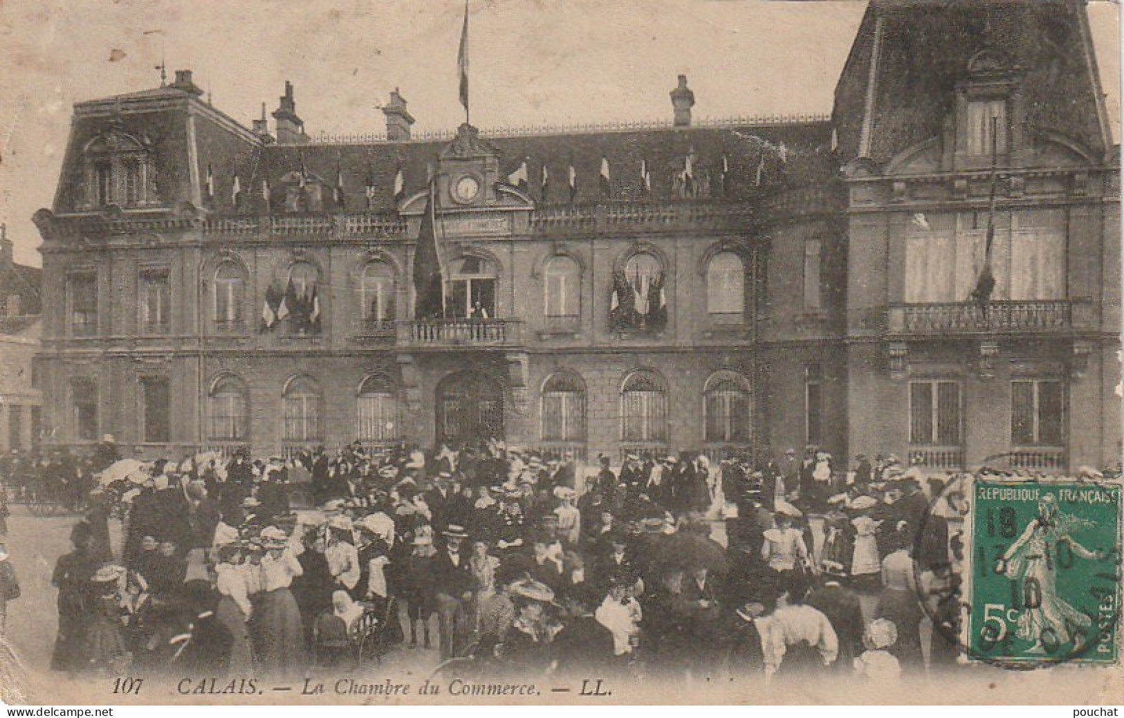 GU 10 -(62) CALAIS -  LA CHAMBRE DU COMMERCE - ANIMATION - RECEPTION , FESTIVITES  - 2 SCANS - Calais