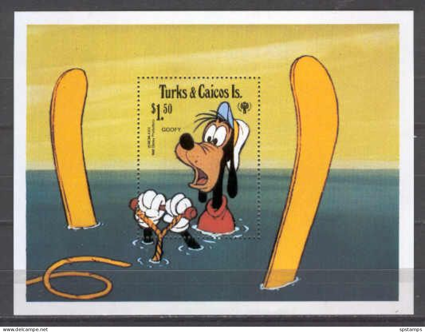 Disney Turks & Caicos 1979 Goofy MS MNH - Disney