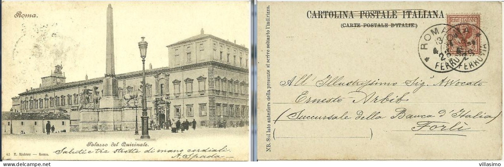 ROMA, PALAZZO DEL QUIRINALE - ANIMATA - F.P. - VG. PRIMI '900 - Other Monuments & Buildings