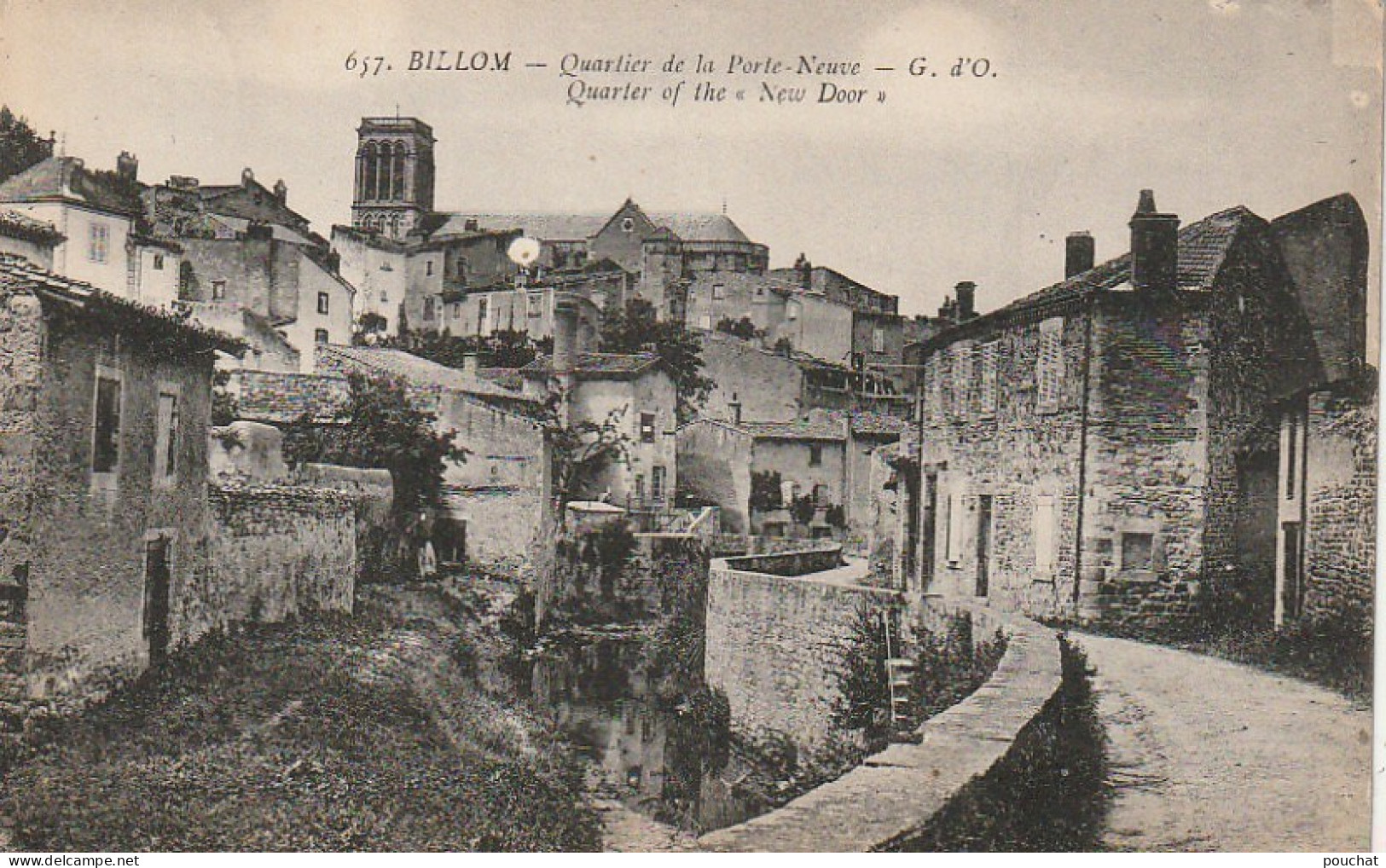 GU 12 -(63) BILLOM  - QUARTIER DE LA PORTE NEUVE  - 2 SCANS - Andere & Zonder Classificatie