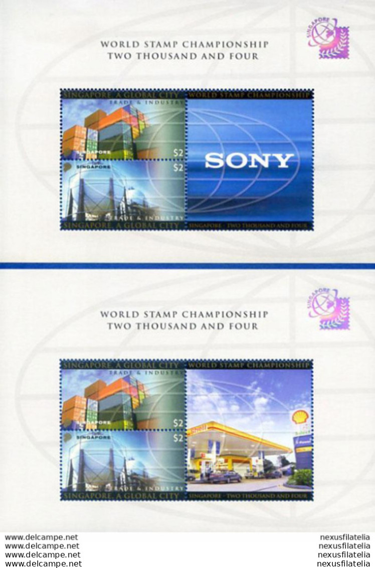 "Global City" 2002. 15 Foglietti. - Singapour (1959-...)