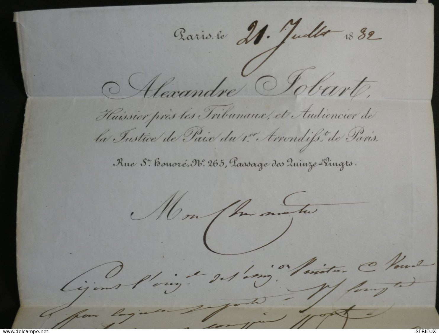 DN15   FRANCE   LETTRE MAISON DU ROI  1832  A MONTARGIS   +GRIFFE  AFF. PAR L ETAT ++ - 1801-1848: Precursori XIX