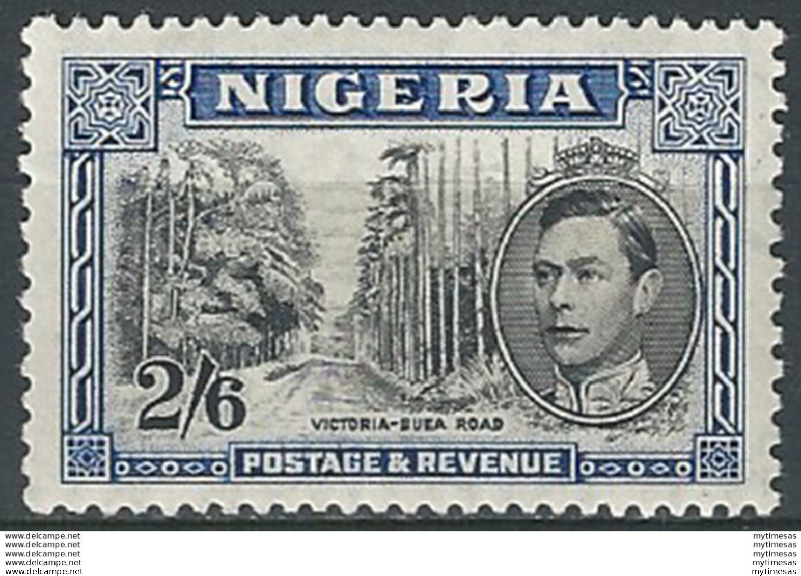 1938 Nigeria Giorgio VI 2s.6d Black And Blu MNH SG. N. 58 - Other & Unclassified