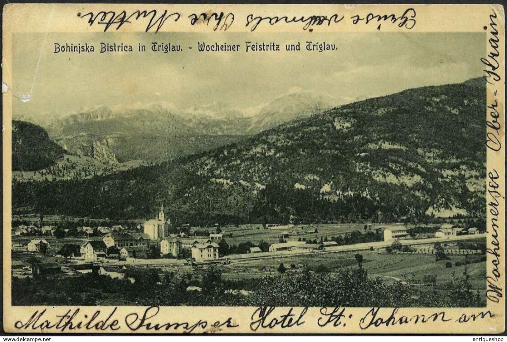 Slovenia-----Bohinjska Bistrica-----old Postcard - Slovénie