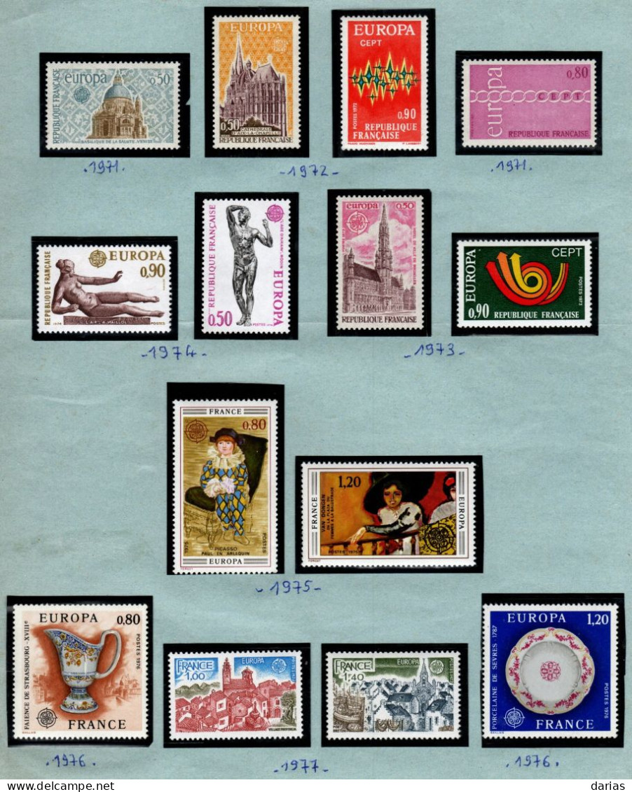 FRANCE - Collection De Timbres EUROPA Neuf** LUXE, De 1956 à 2005 Complète. Bas Prix, à Saisir. - Autres & Non Classés