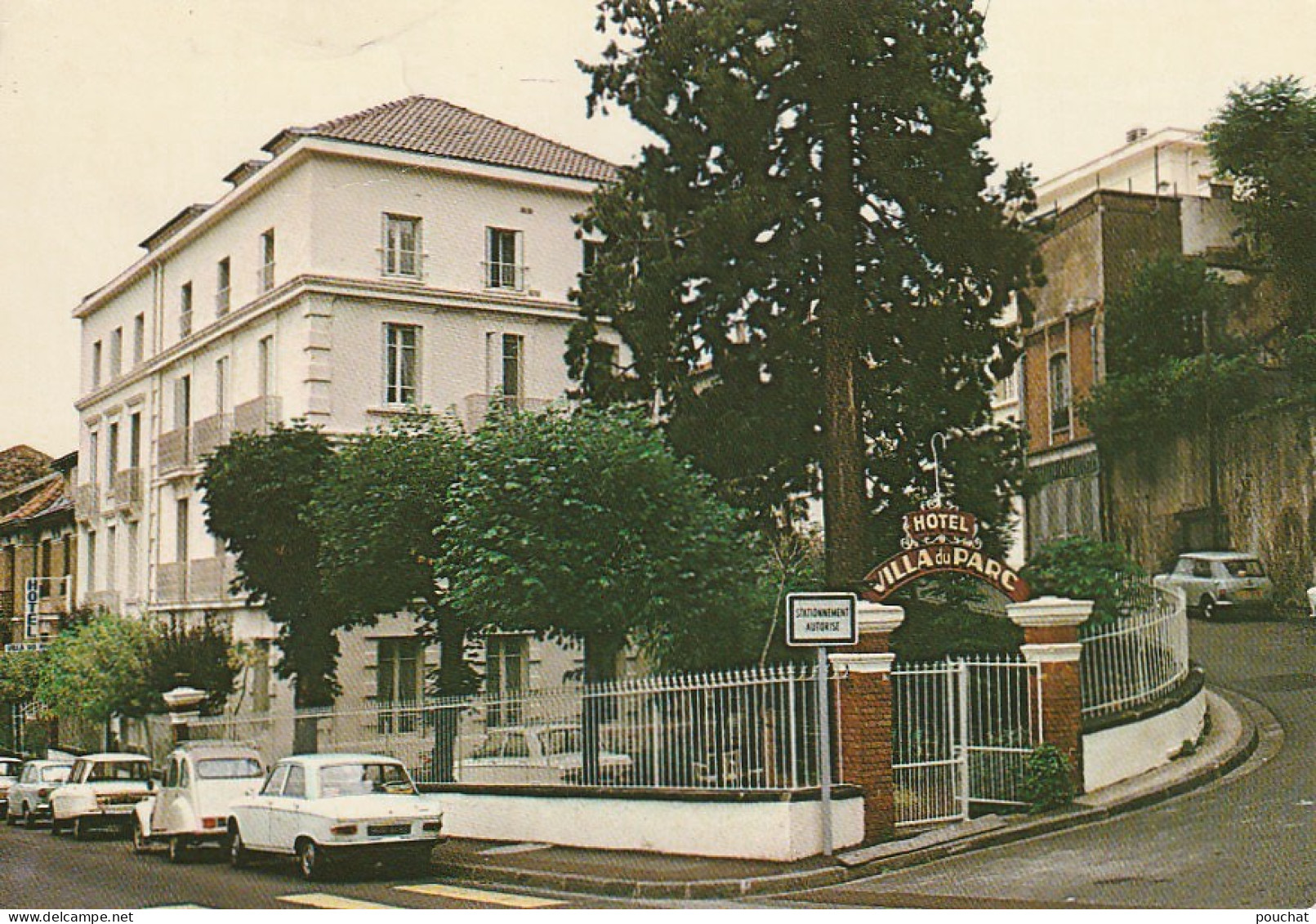 GU 15 -(63) CHAMALIERES - HOTEL VILLA DU PARC  - AUTOMOBILES  -  CARTE COULEURS   -  2 SCANS - Other & Unclassified