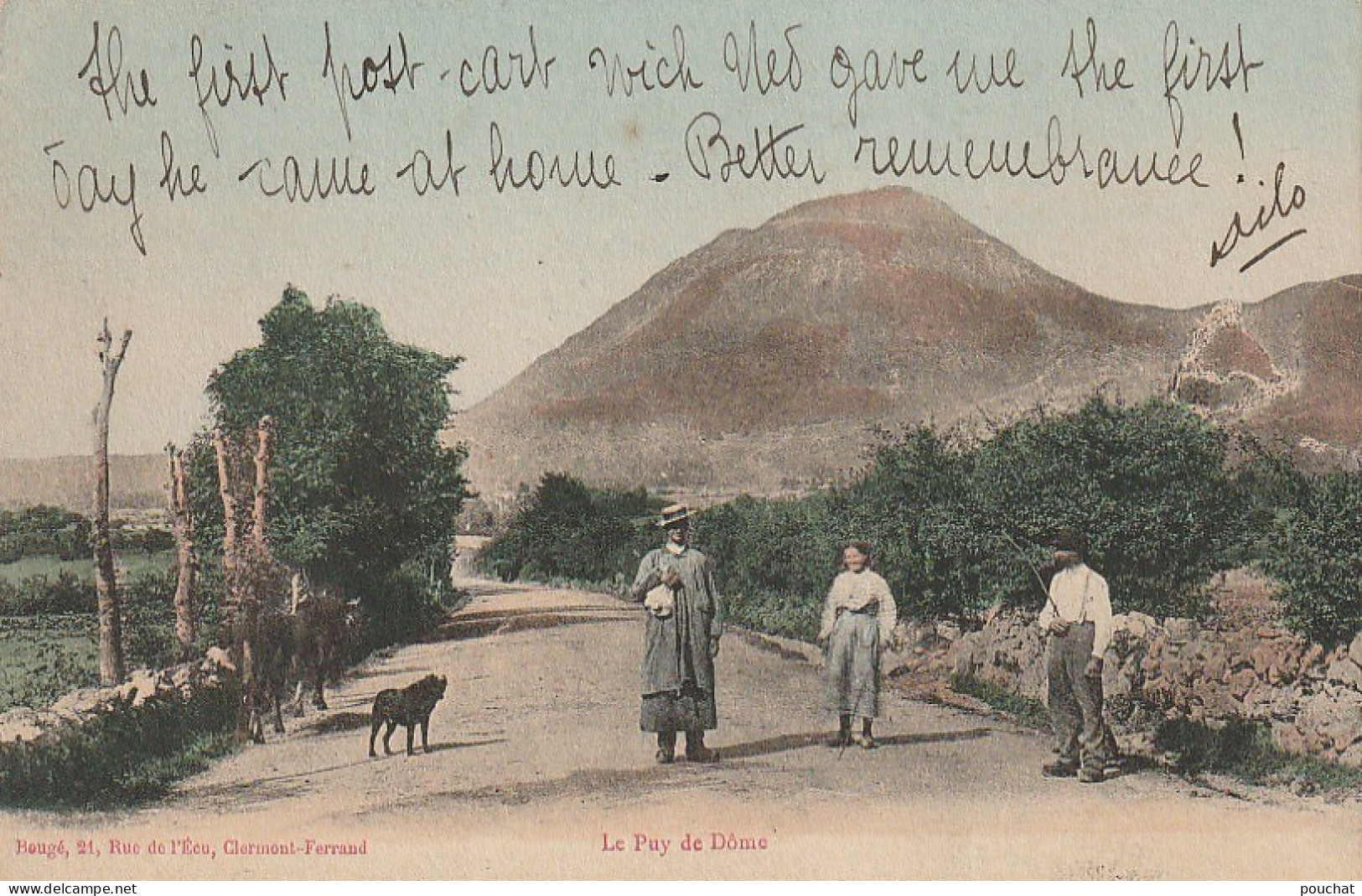 GU 16 -(63) LE PUY DE DOME - ANIMATION - PAYSANS  - CARTE COLORISEE  - 2 SCANS - Andere & Zonder Classificatie