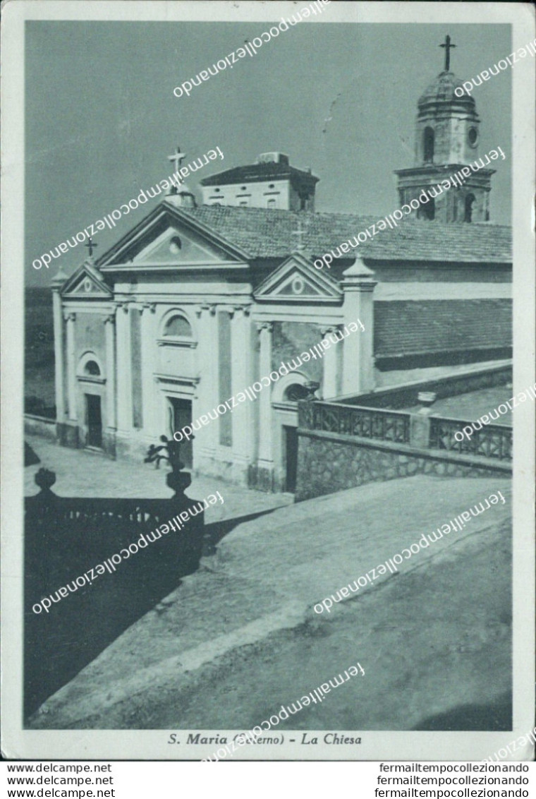 Ag792 Cartolina S.maria  La Chiesa Provincia Di Salerno - Salerno