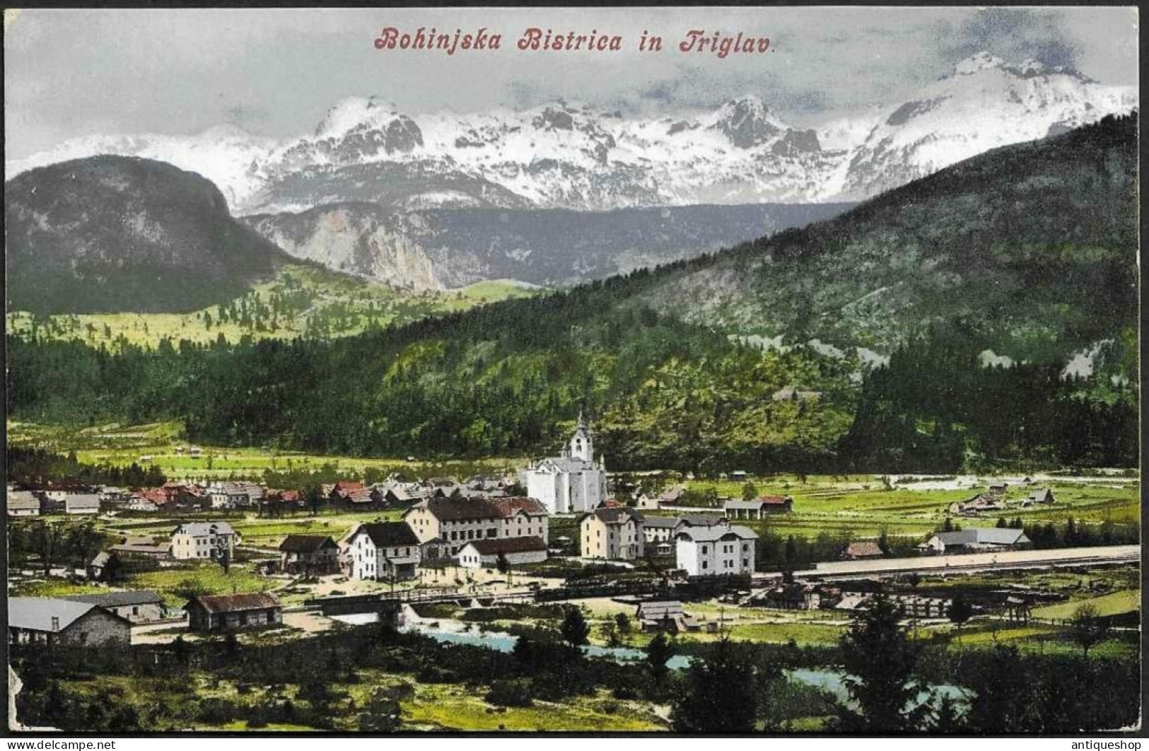 Slovenia-----Bohinjska Bistrica-----old Postcard - Slowenien