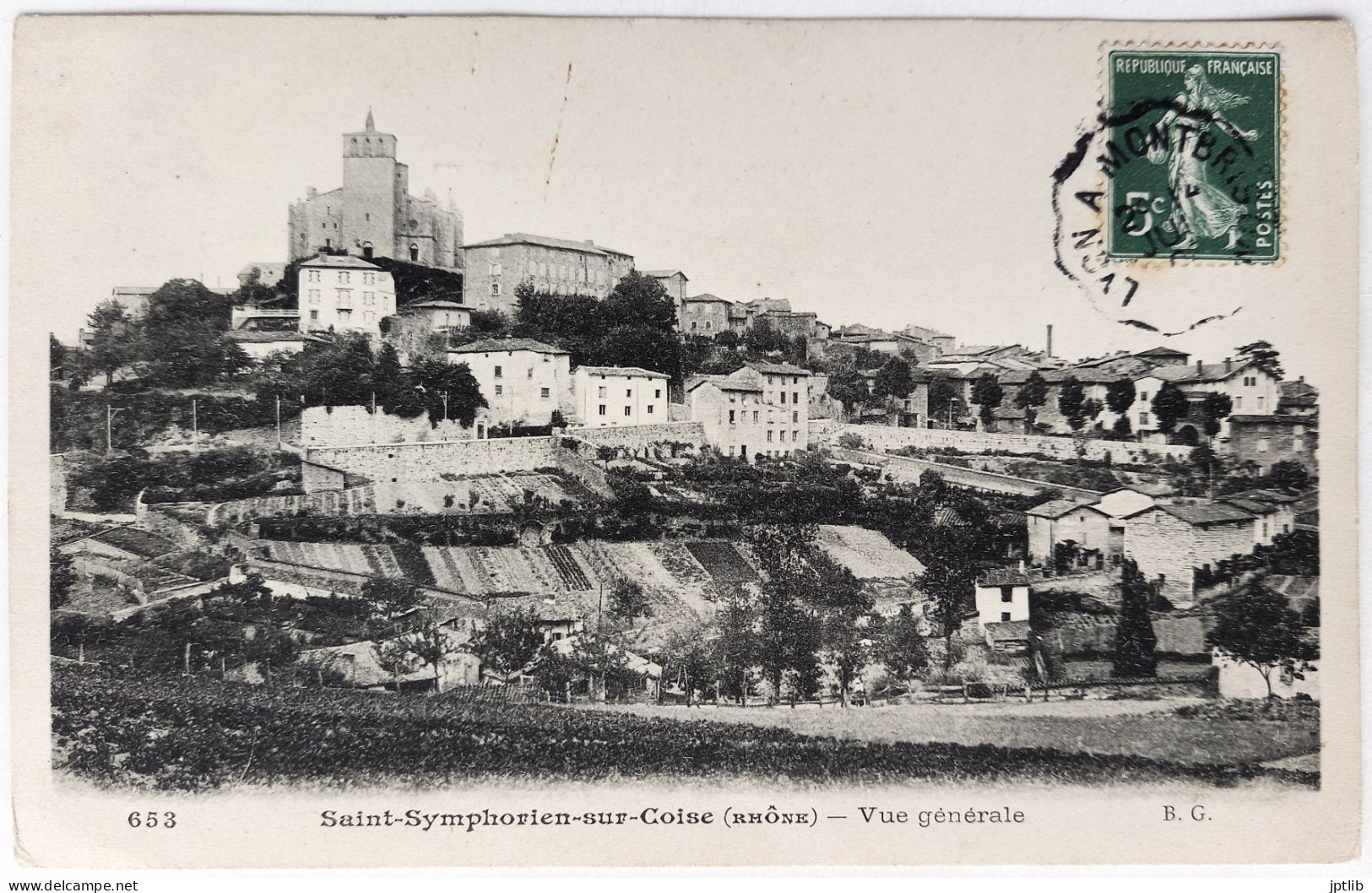 CPA Carte Postale / 69 Rhône, St Ou Saint-Symphorien-sur-Coise / B. G. - 653 / Vue Générale. - Saint-Symphorien-sur-Coise