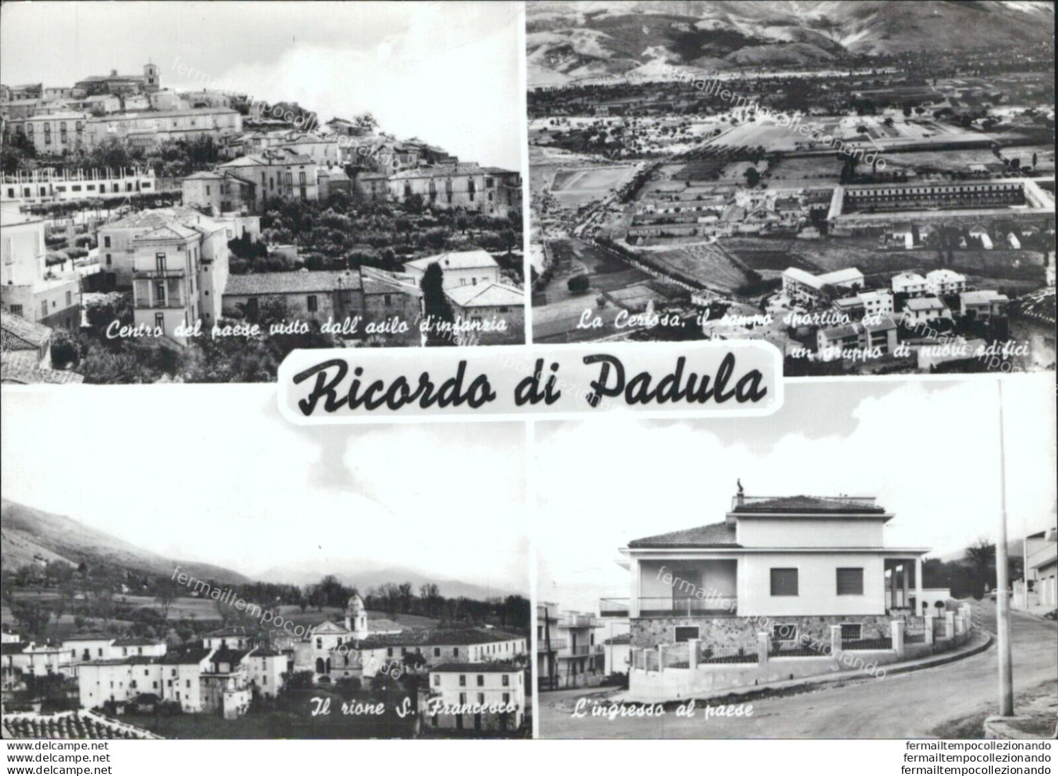 Ar144 Cartolina Ricordo Di Padula Provincia Di Salerno - Salerno