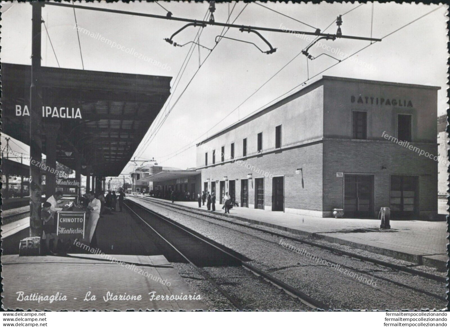 Ar178 Cartolina Battipaglia La Stazione Ferroviaria Provincia Di Salerno - Salerno