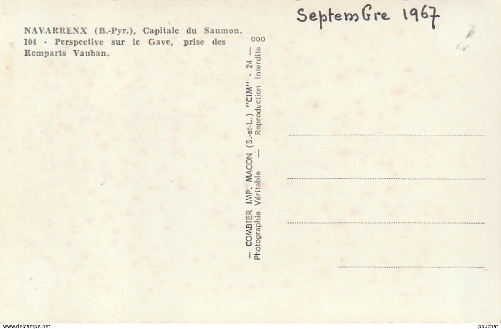 GU 18 -(64) NAVARRENX - PERSPECTIVE SUR LE GAVE , PRISE DES REMPARTS VAUBAN  -  2 SCANS - Andere & Zonder Classificatie