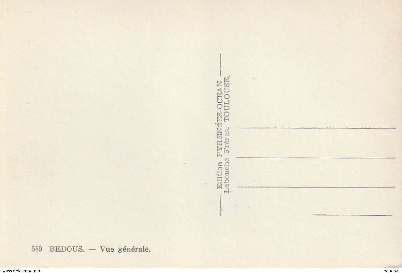 GU 18 -(64) BEDOUS  -  VUE GENERALE  - 2 SCANS - Andere & Zonder Classificatie