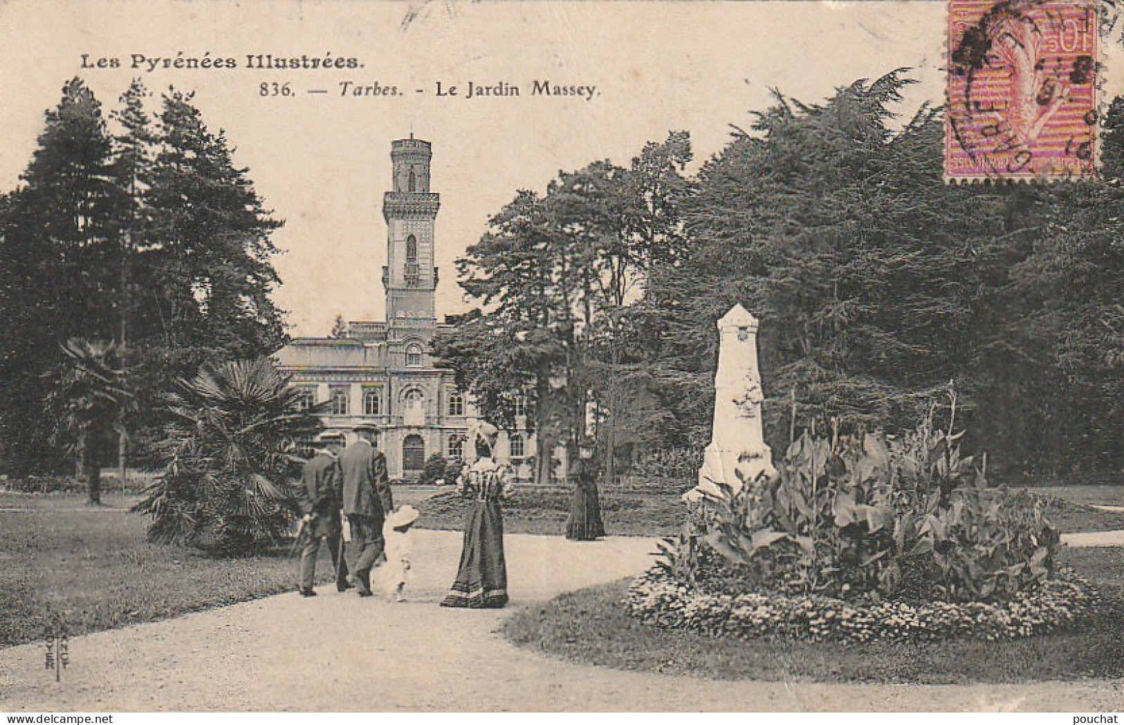 GU Nw -(65) TARBES  -    LE  JARDIN MASSEY  -  PROMENADE EN FAMILLE  -  2 SCANS - Tarbes