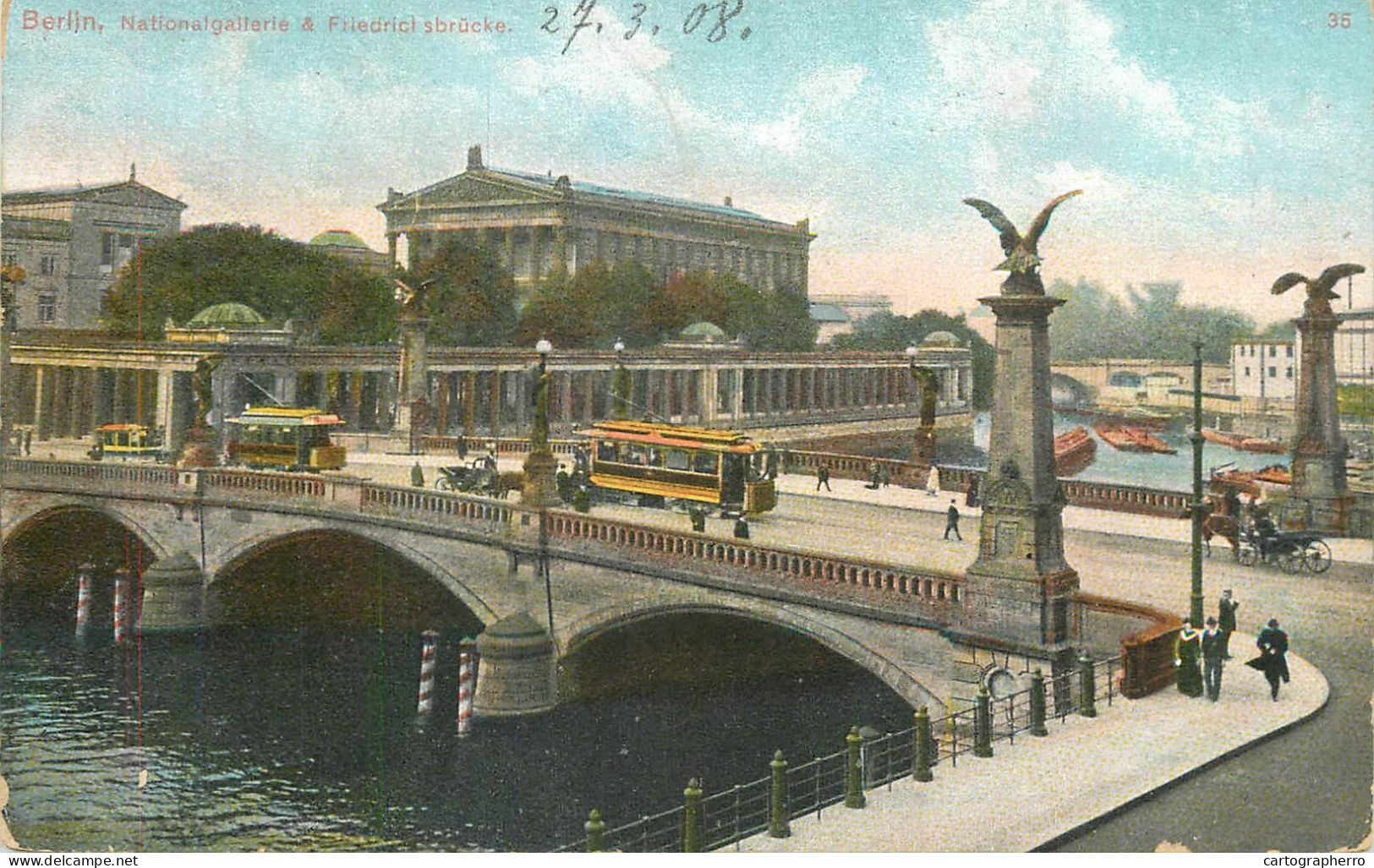 Germany Berlin Nationalgallerie & Friedrichsbrucke Tramway - Autres & Non Classés