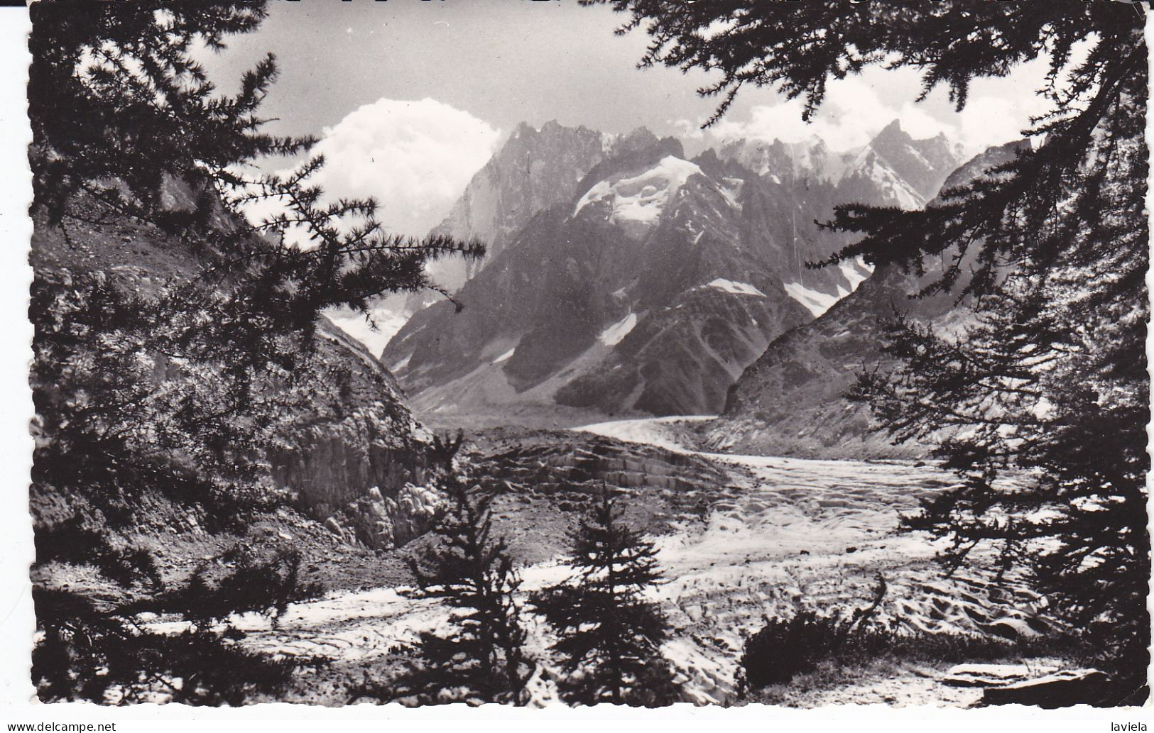 74  AU PAYS DU MONT-BLANC - La Mer De Glace - Circulée 1961 - Chamonix-Mont-Blanc