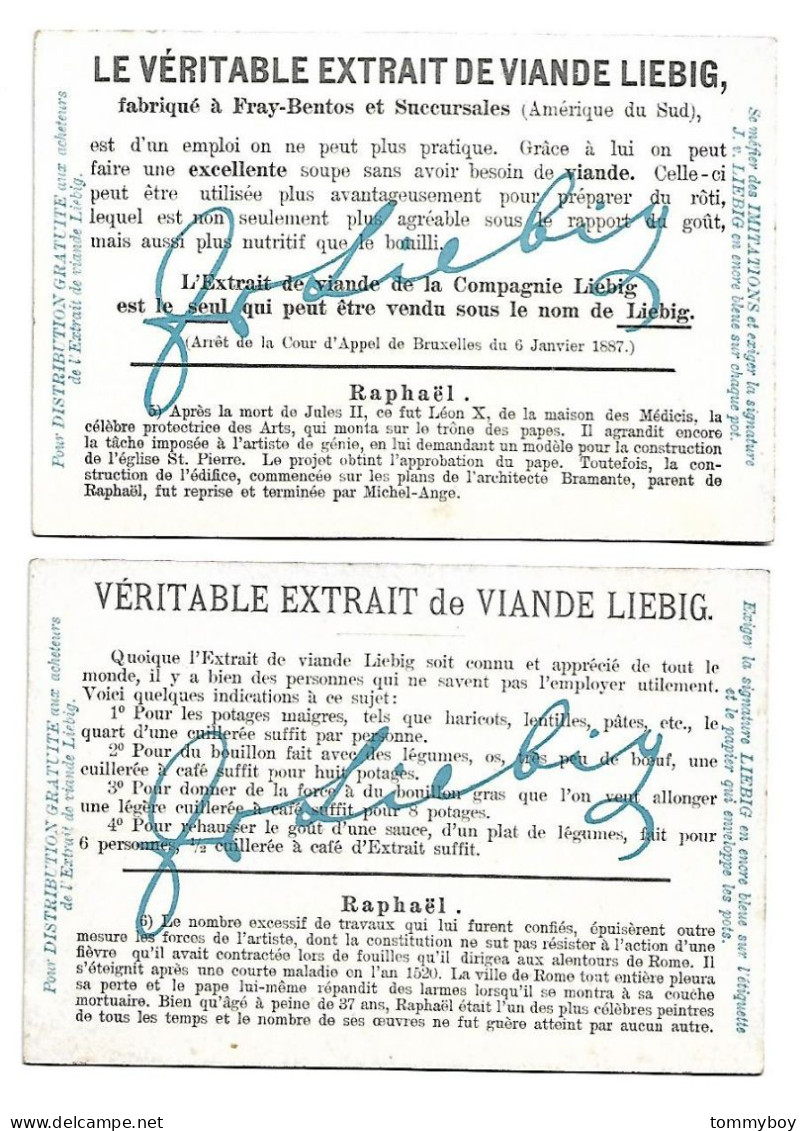 S 836, Liebig 6 Cards, Raphaël (ref B22) - Liebig