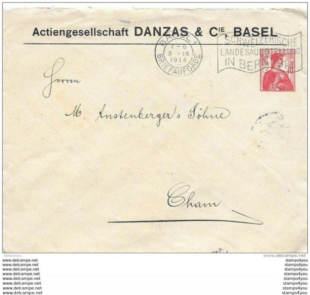 7 - 82 - Entier Postal Privé "Actiengesellschaft Danzas &amp; Cie Basel 1914" - Ganzsachen