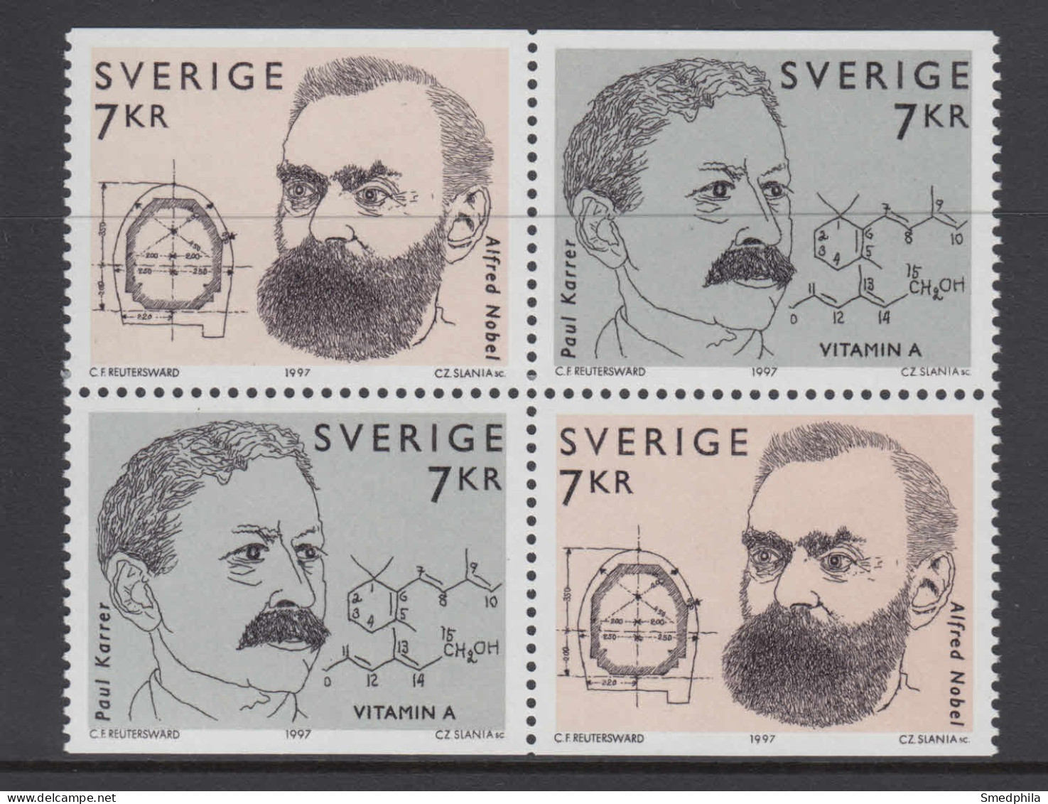 Sweden 1997 - Michel 2025-2026 MNH ** - Unused Stamps