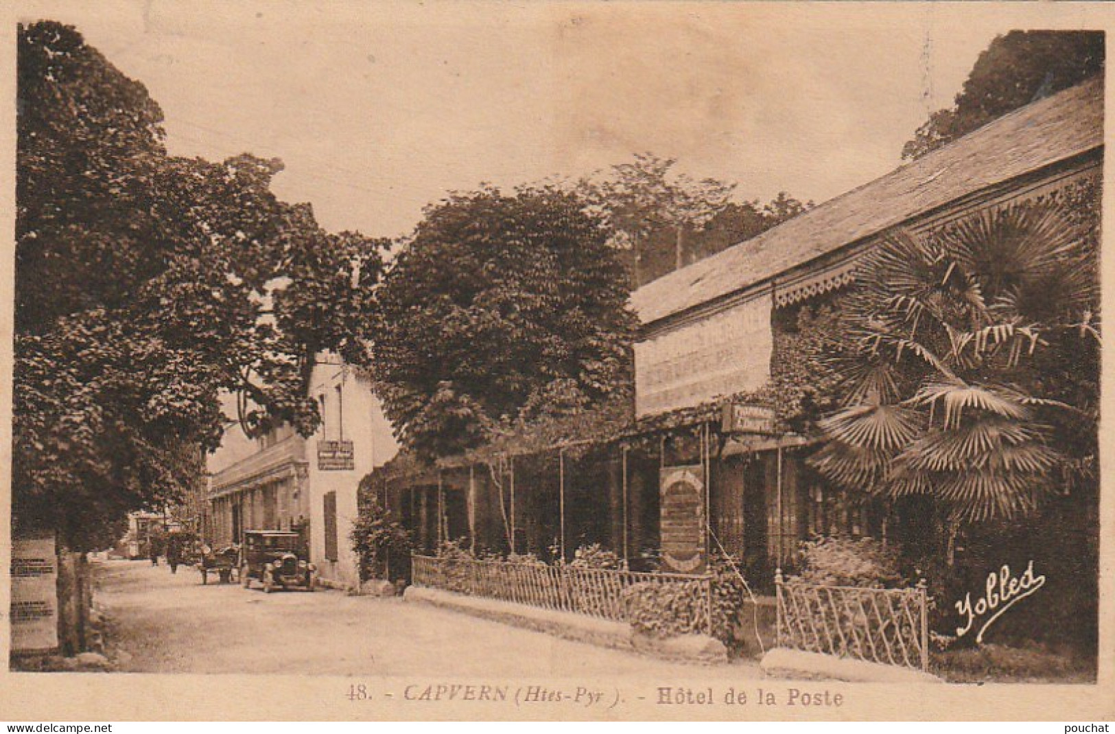 GU Nw -(65) CAPVERN  - HOTEL DE LA POSTE  -  AUTOMOBILE   -  2 SCANS - Sonstige & Ohne Zuordnung