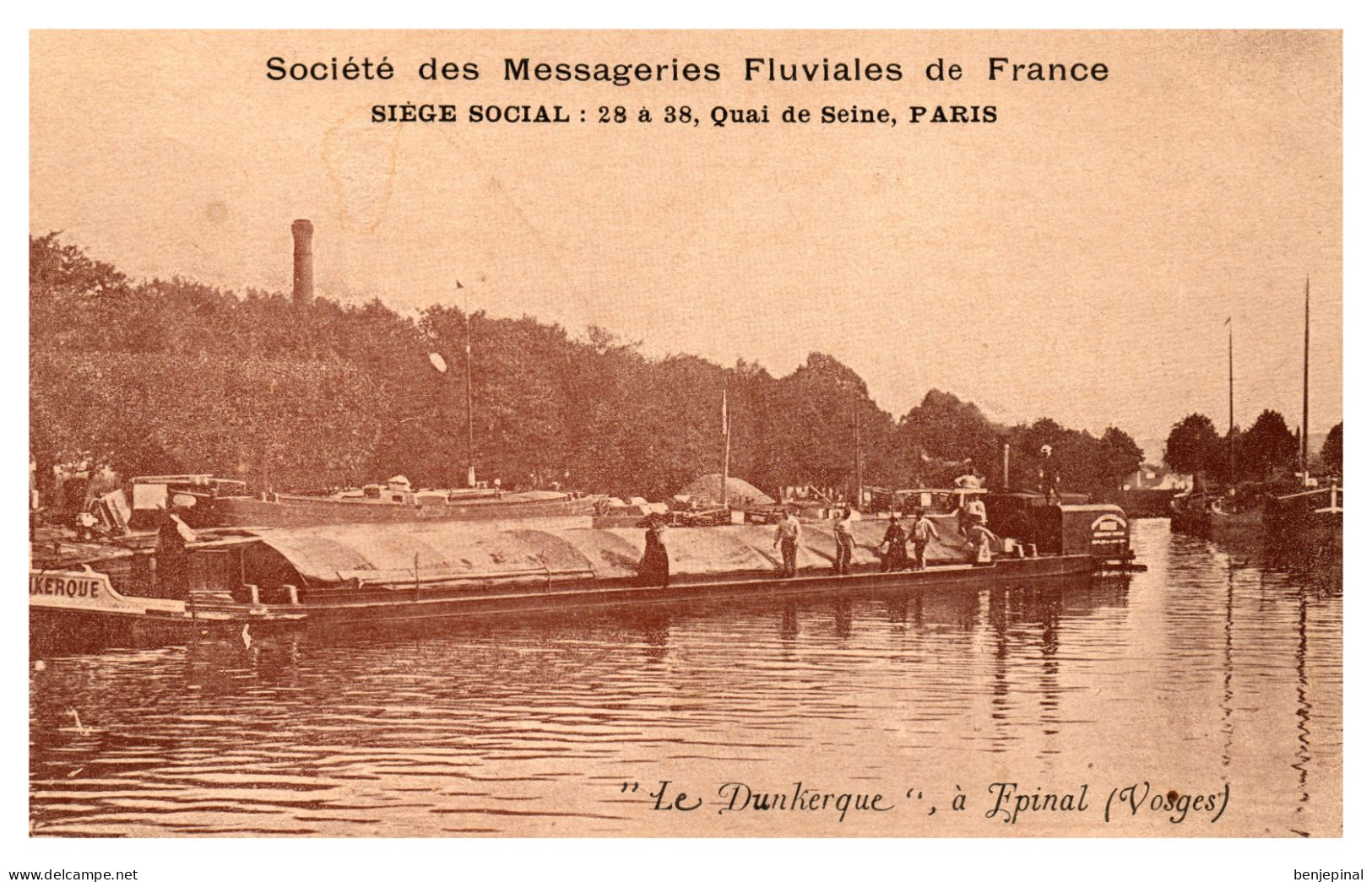 Le " Dunkerque" à Epinal - Société Des Messageries Fluviales De France - Paris - Other & Unclassified