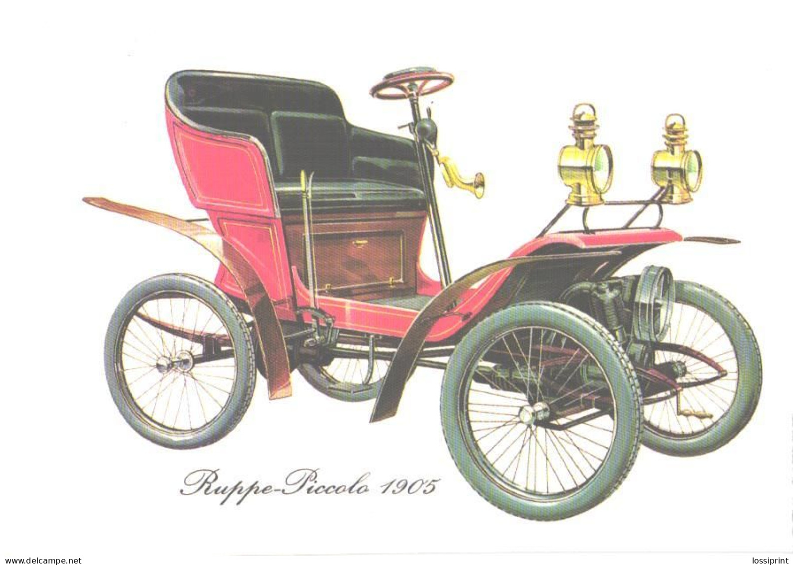 Old Car Ruppe-Piccolo 1905 - Voitures De Tourisme