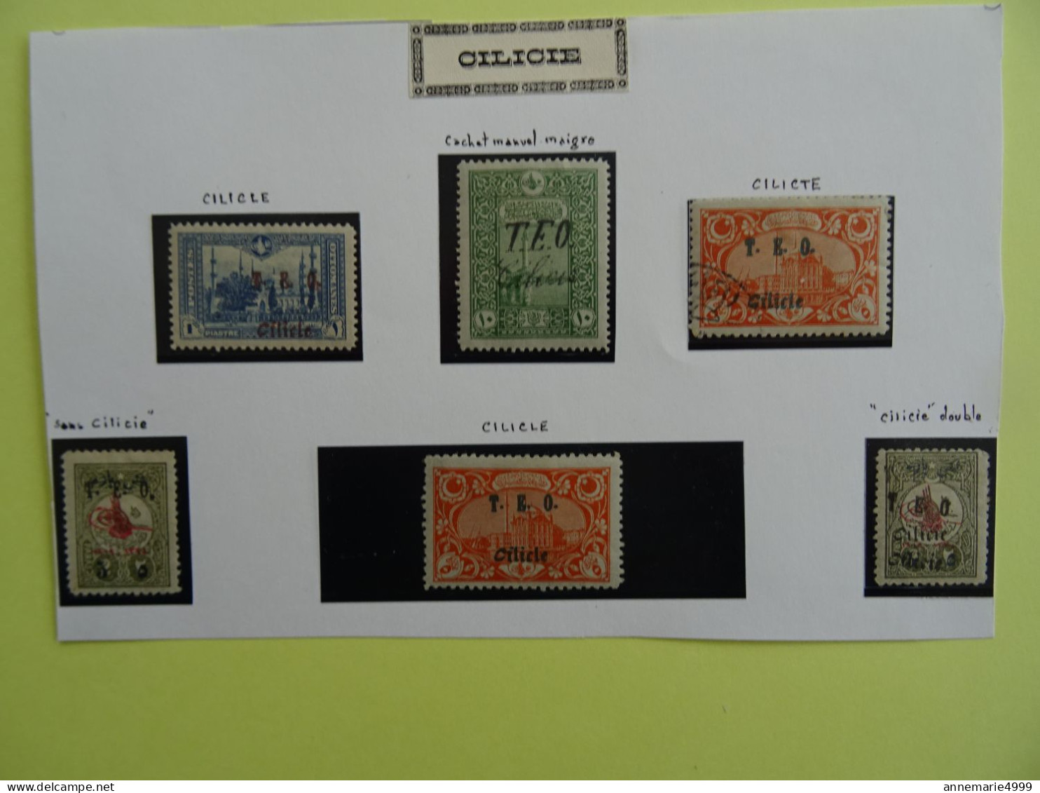 France Colonie CILICIE Lot De Variétés  Voir Scan - Sonstige & Ohne Zuordnung