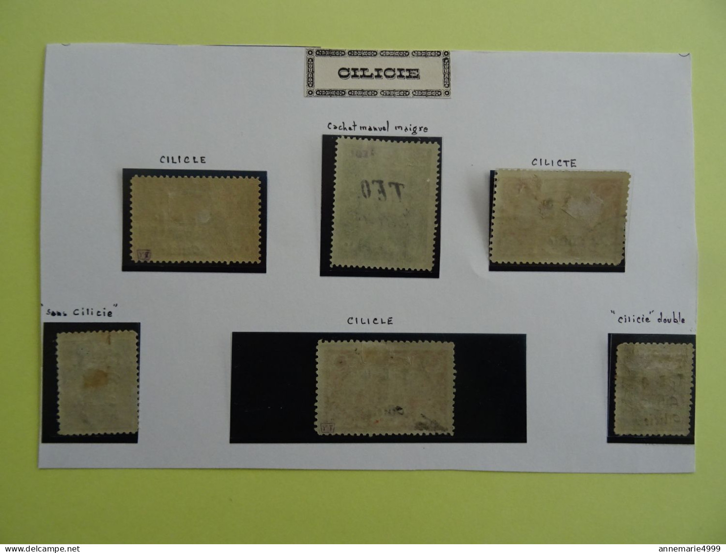 France Colonie CILICIE Lot De Variétés  Voir Scan - Otros & Sin Clasificación