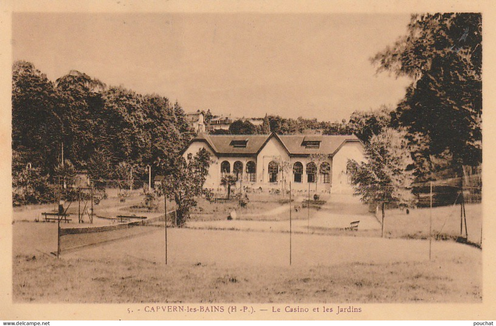 GU Nw -(65) CAPVERN  -  LE CASINO ET LES JARDINS  - 2 SCANS - Autres & Non Classés