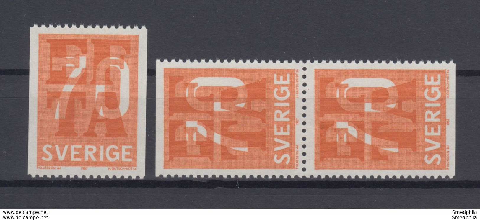 Sweden 1967 - Michel 573 C Do/Du MNH ** - Unused Stamps
