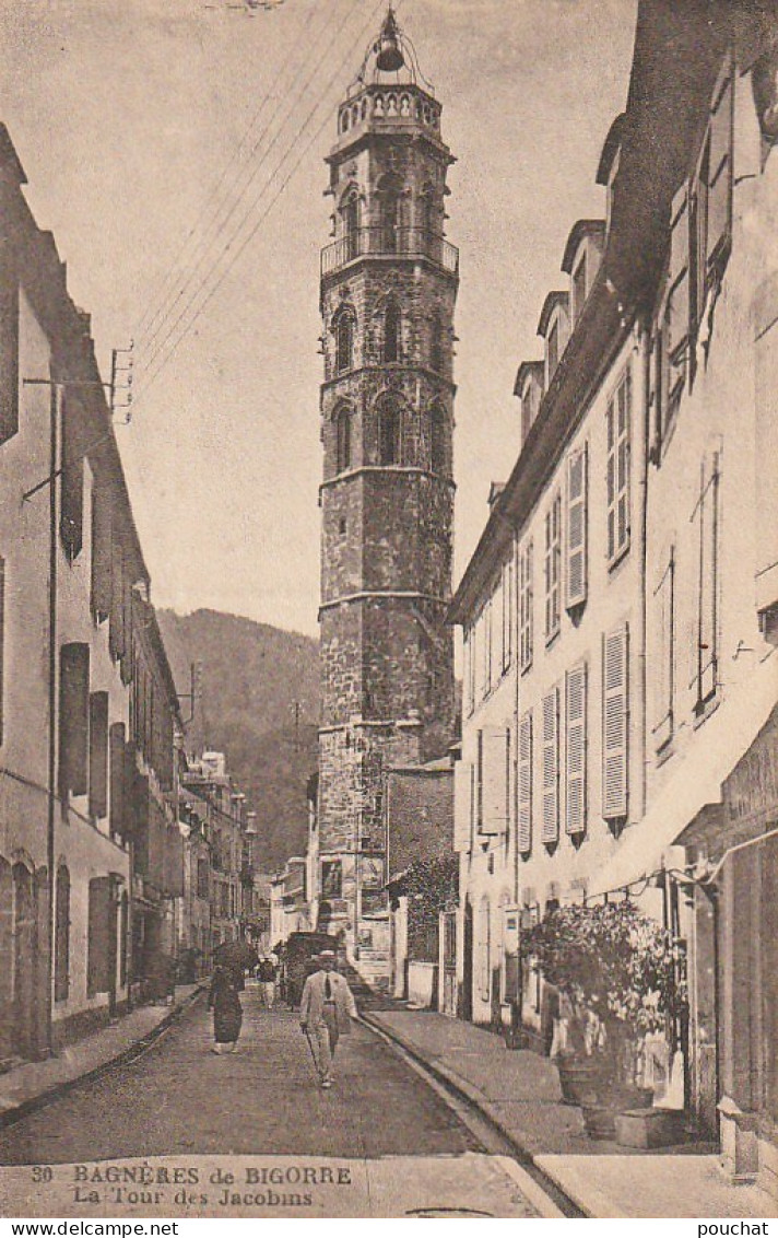 GU Nw-(65) BAGNERES DE BIGORRE -  LA TOUR DES JACOBINS  - 2 SCANS - Bagneres De Bigorre