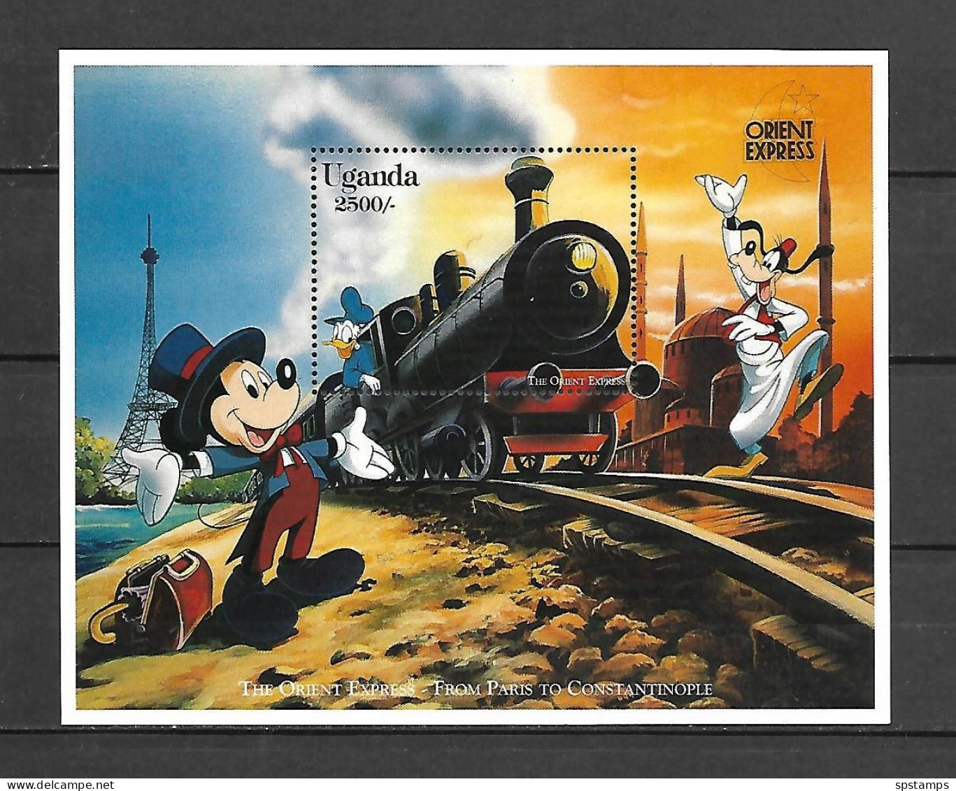 Disney Uganda 1991 Orient Express MS #1 MNH - Disney