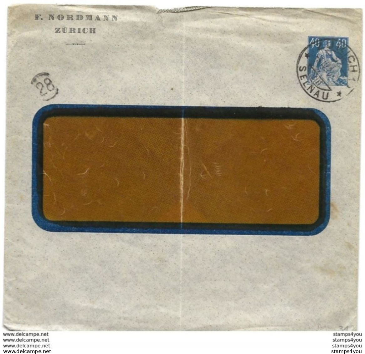 240 - 59 - Entier Postal Privé "F. Nordmann Zürich 1923" - Marcofilia