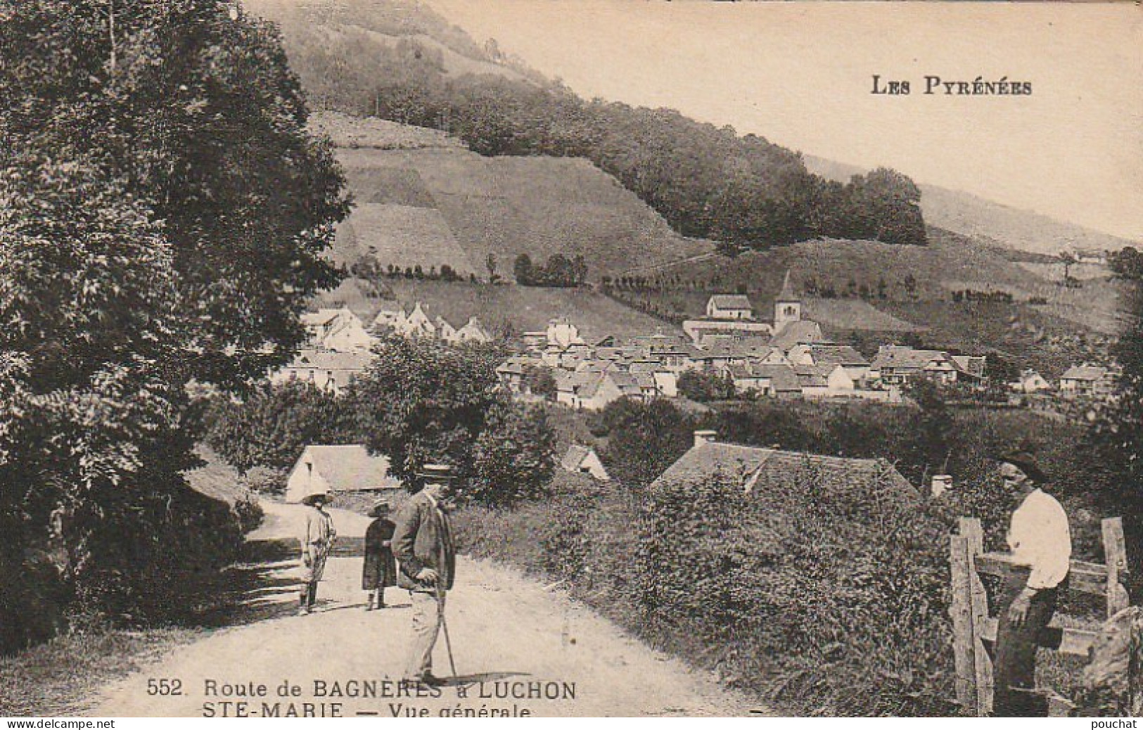 GU Nw -(65) ROUTE DE BAGNERES A LUCHON - SAINTE MARIE -  VUE GENERALE - VILLAGEOIS -  2 SCANS - Andere & Zonder Classificatie