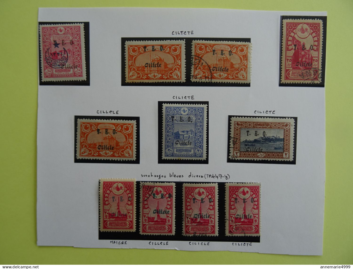 France Colonie CILICIE Lot De Variétés  Voir Scan - Altri & Non Classificati