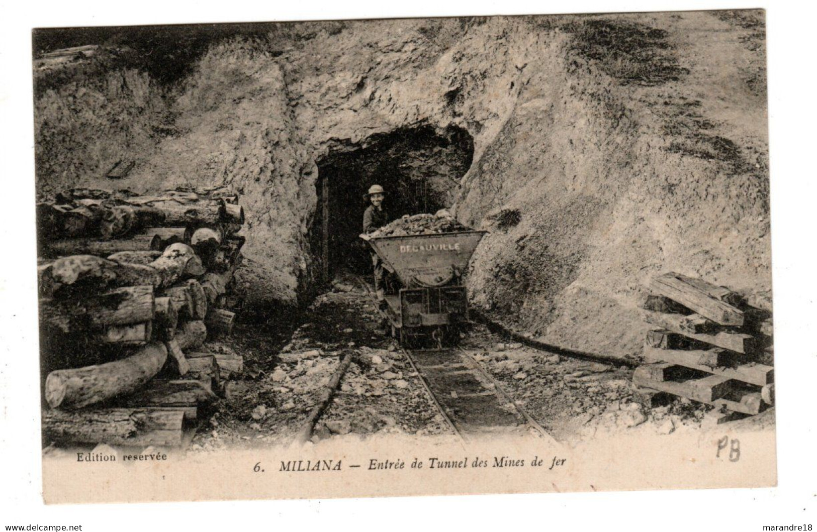 Algérie , Miliana , Entrée Du Tunnel Des Mines De Fer - Andere & Zonder Classificatie