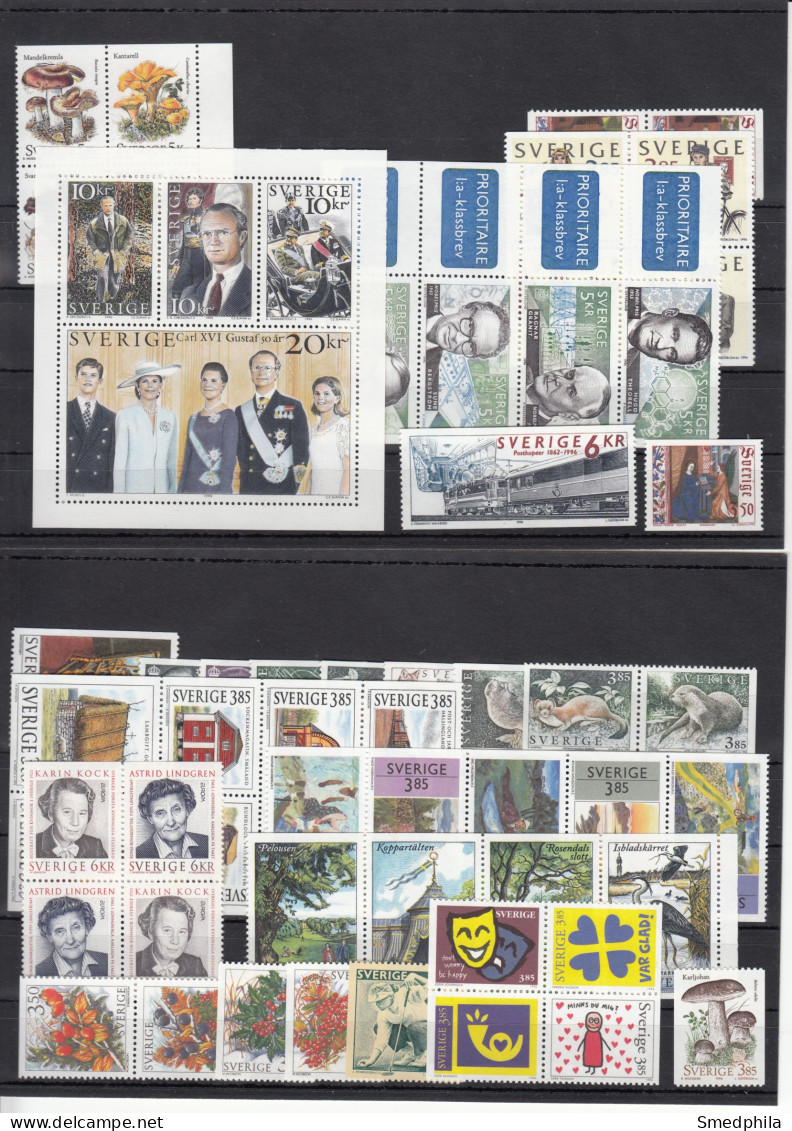 Sweden 1996 - Full Year MNH ** - Full Years