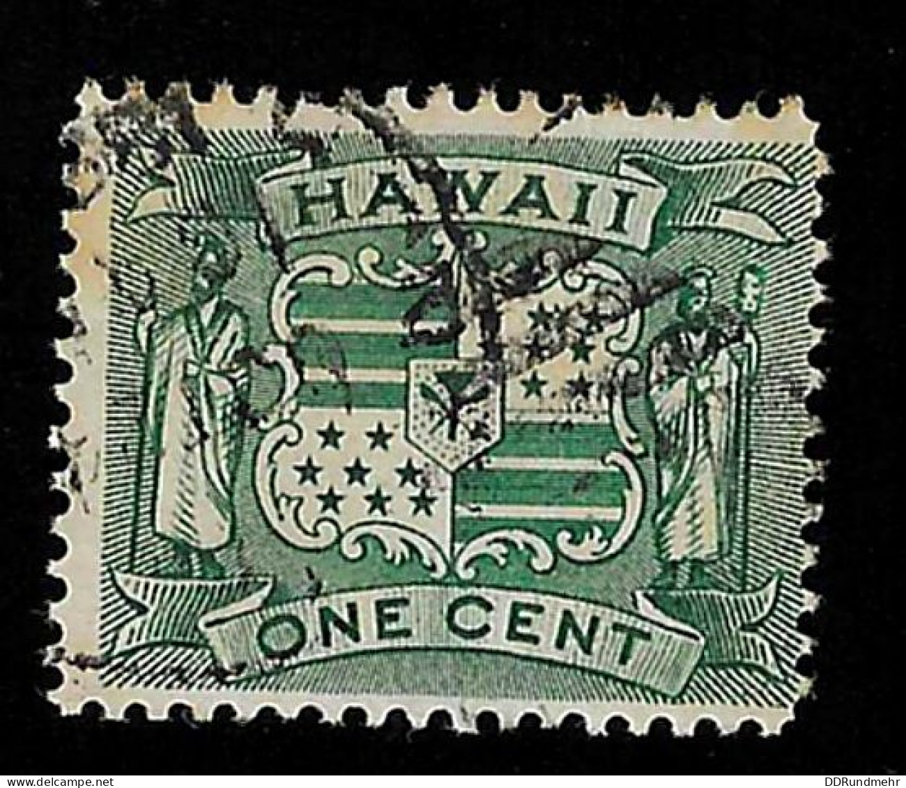 1899 Coat Of Arms Michel US-HA 63 Stamp Number US-HA 80 Yvert Et Tellier US-HA 69 Stanley Gibbons US-HA 89 Used - Hawaï