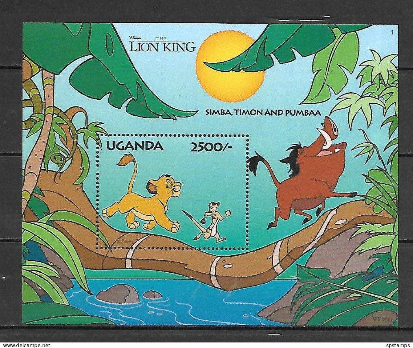 Disney Uganda 1994 Lion King MS #1 MNH - Disney