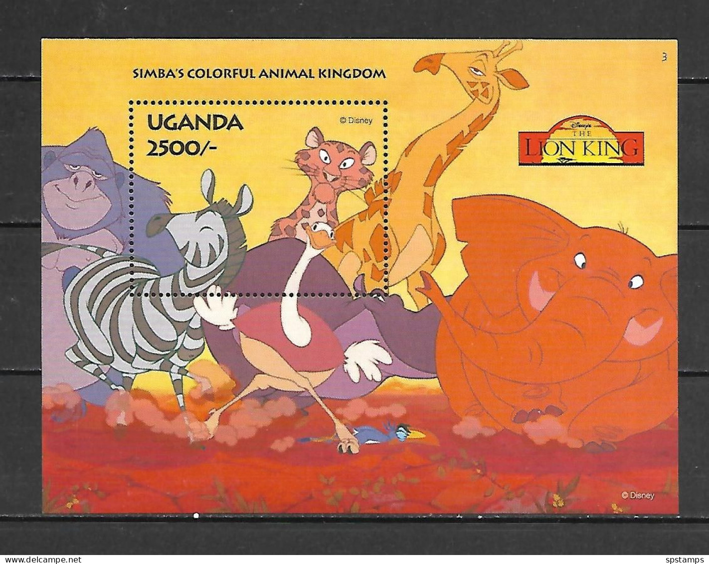 Disney Uganda 1994 Lion King MS #3 MNH - Disney