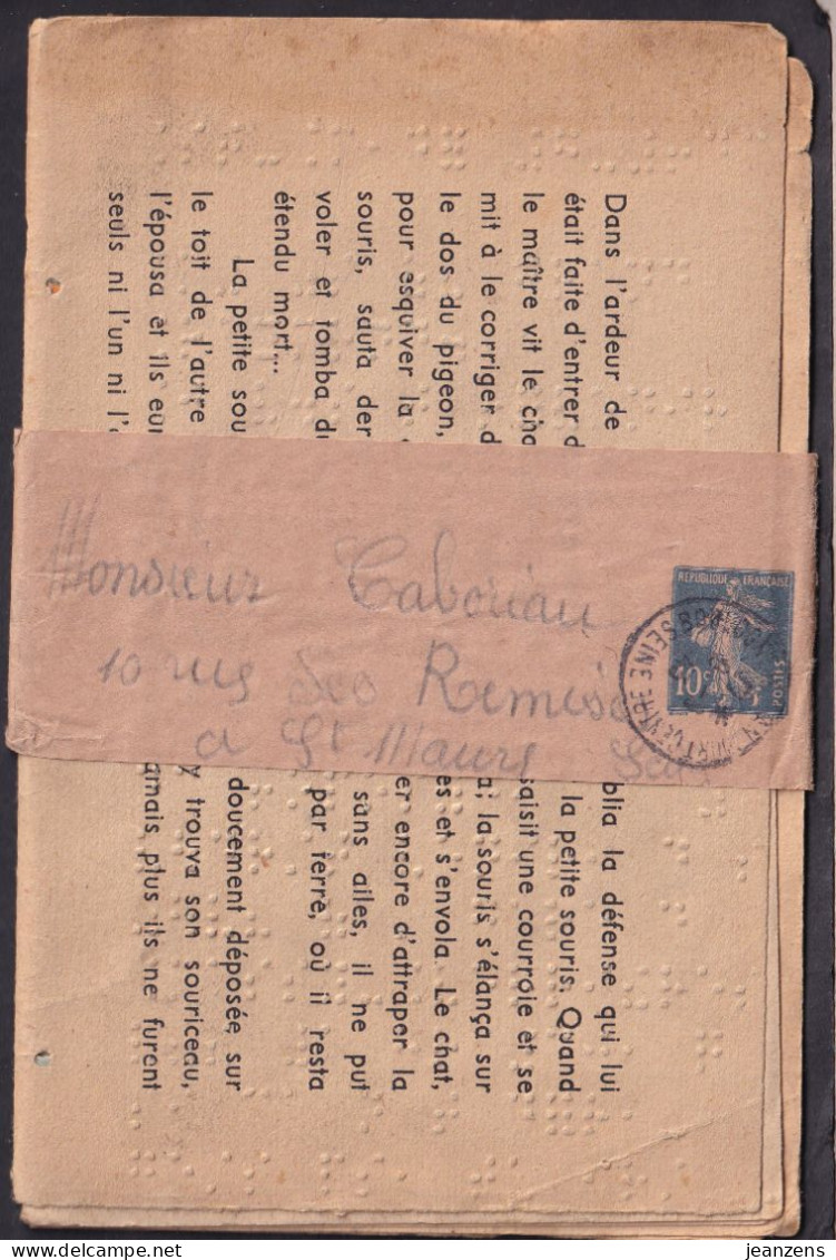 Entier Postal Bande Journal 10c Semeuse Au Tarif Cécogramme ʘ 09.06.1940 Ensemble Pesant 23g. - Tarifs Postaux