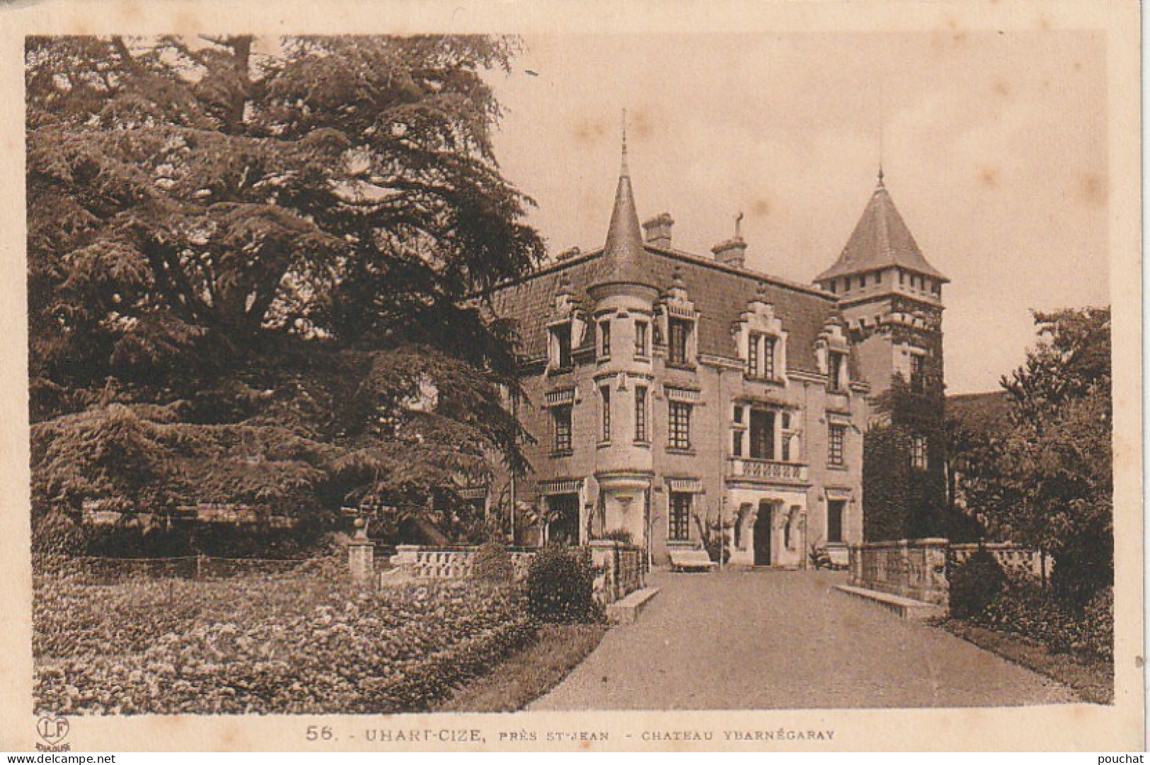 GU Nw  -(64) UHART CIZE , PRES SAINT JEAN  -  CHATEAU YBARNEGARAY  -  2 SCANS - Andere & Zonder Classificatie