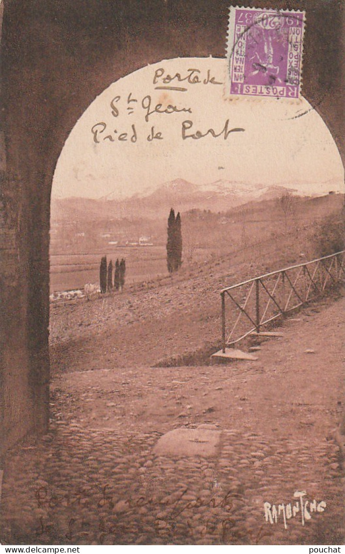 GU Nw -(64) PORTE DES REMPARTS DE ST JEAN PIED DE PORT  -  2 SCANS - Saint Jean Pied De Port