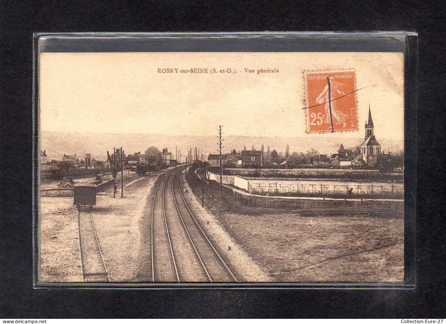 (28/04/24) 78-CPA ROSNY SUR SEINE - LA GARE - Rosny Sur Seine