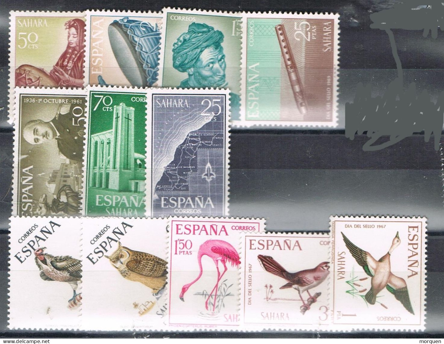 53951. Gran Lote 26 Series Completas SAHARA Español 1959-74, OCASION ** - Spanish Sahara