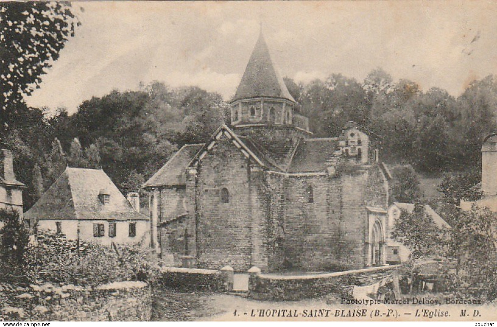 GU Nw -(64) L' HOPITAL SAINT BLAISE  -  L'EGLISE    - 2 SCANS - Andere & Zonder Classificatie