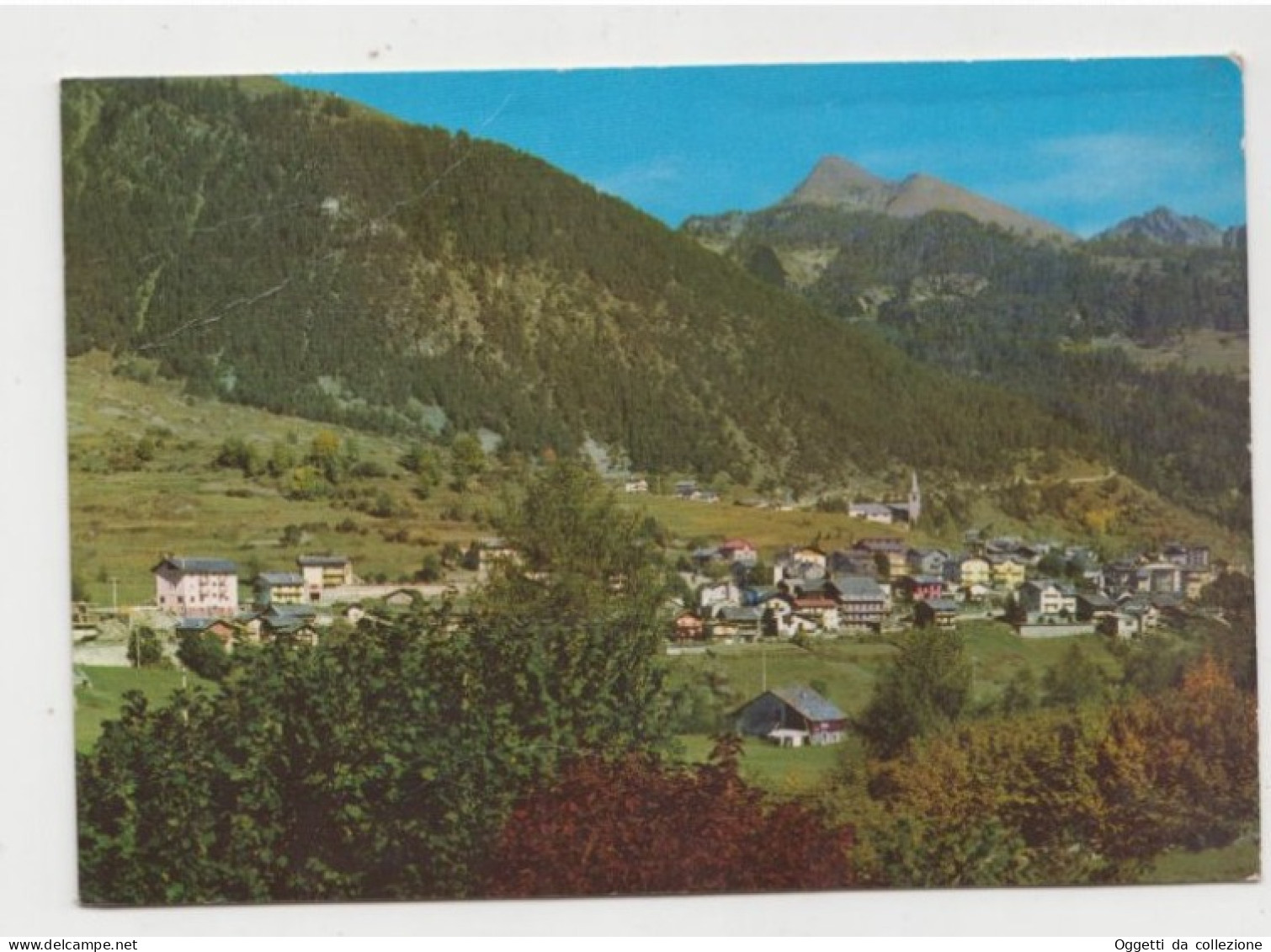 Brusson Mt 1338 , Panorama Dalla Strada Del Col Di Joux - Valle D'Aosta  - Viaggiata 1991- (1331) - Andere & Zonder Classificatie